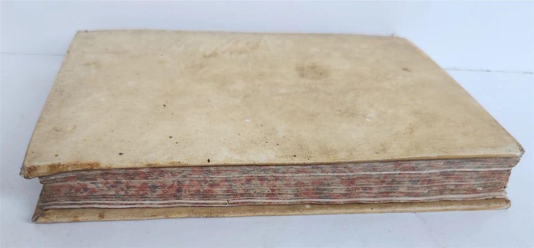 1567 LIFE of CHARLES V by Lodovico Dolce antique VELLUM BINDING 16th CENTURY - 4
