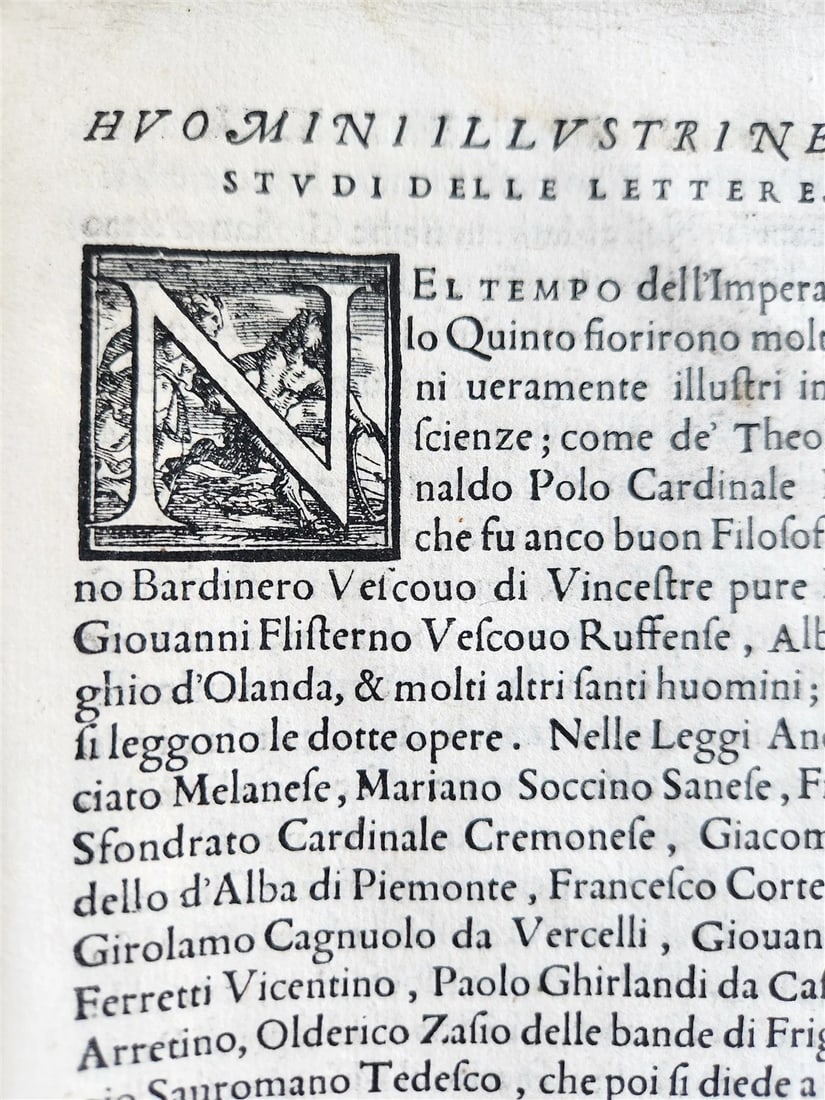 1567 LIFE of CHARLES V by Lodovico Dolce antique VELLUM BINDING 16th CENTURY - 9