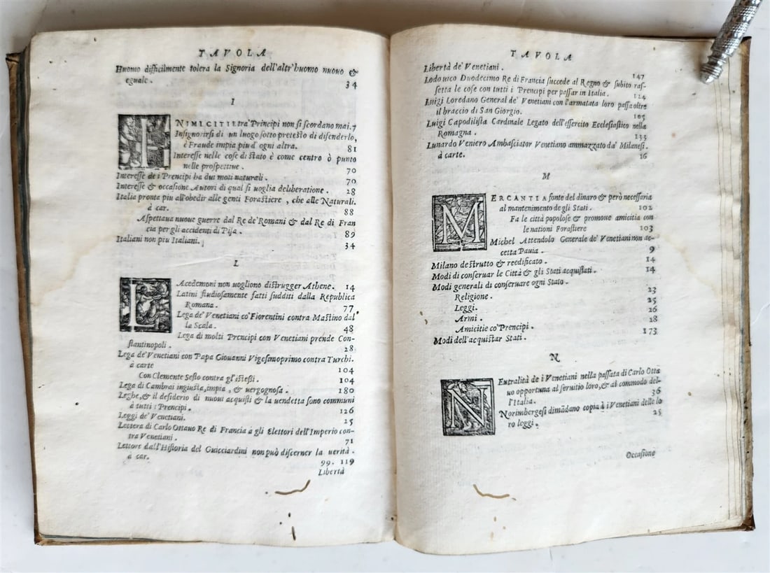 1583 HISTORY of ITALY di messer Francesco Guicciardini VELLUM BINDING antique - 11