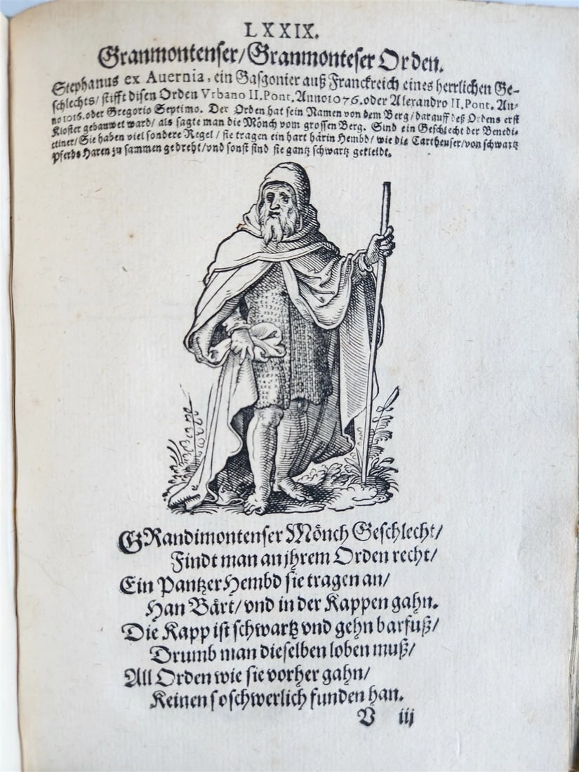 1585 ORDERS of CATHOLIC CHURCH Lonicer ILLUSTRATED by JOST AMMAN antique VELLUM - 9