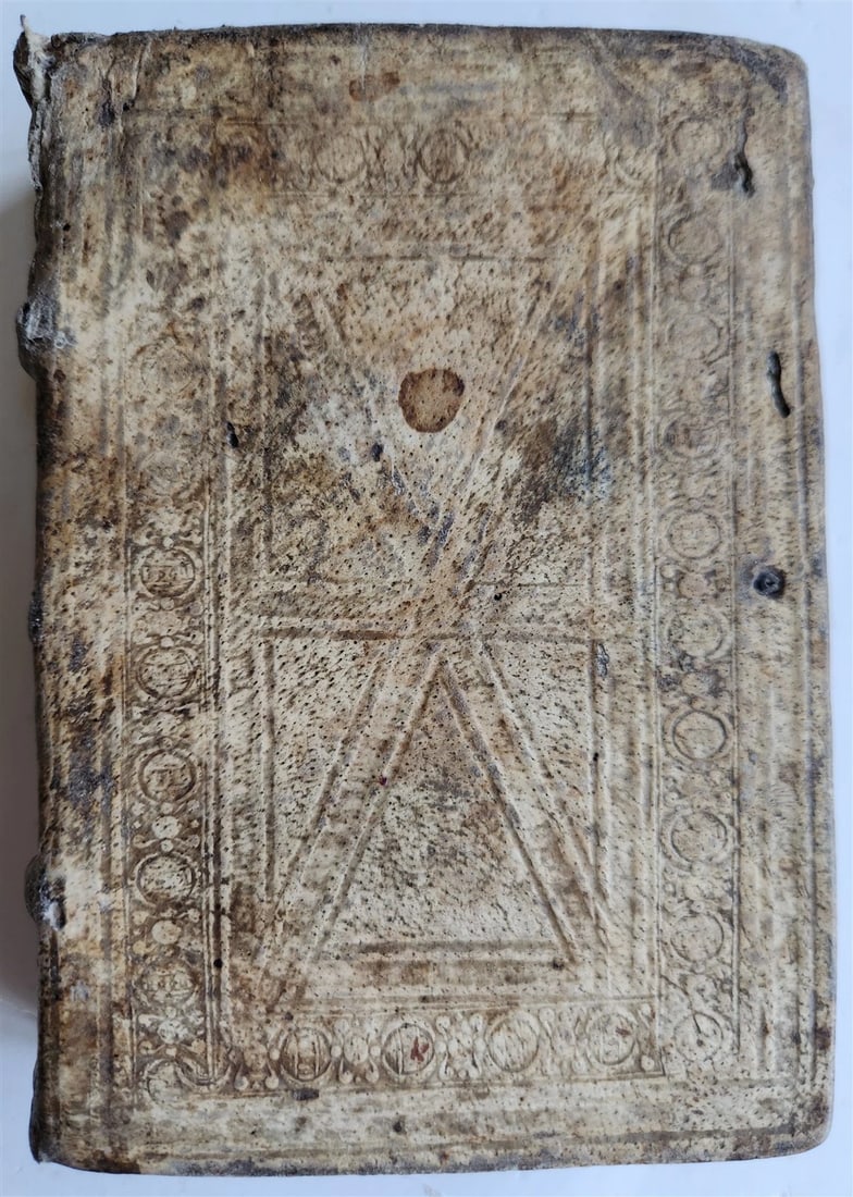 1524 POST-INCUNABULA ANCIENT WARFARE TREATISE by V.Flavius antique PIGSKIN - 10