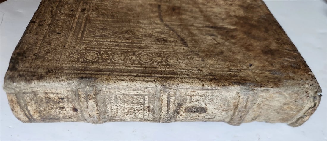 1524 POST-INCUNABULA ANCIENT WARFARE TREATISE by V.Flavius antique PIGSKIN - 17