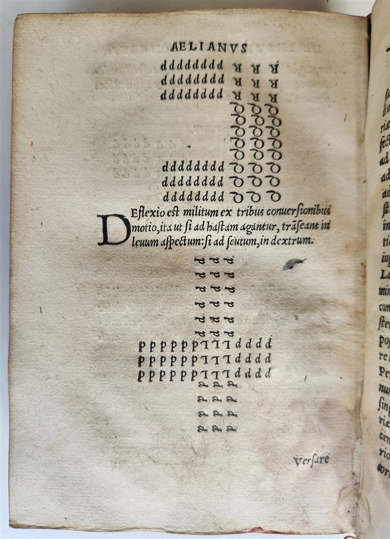 1524 POST-INCUNABULA ANCIENT WARFARE TREATISE by V.Flavius antique PIGSKIN - 6