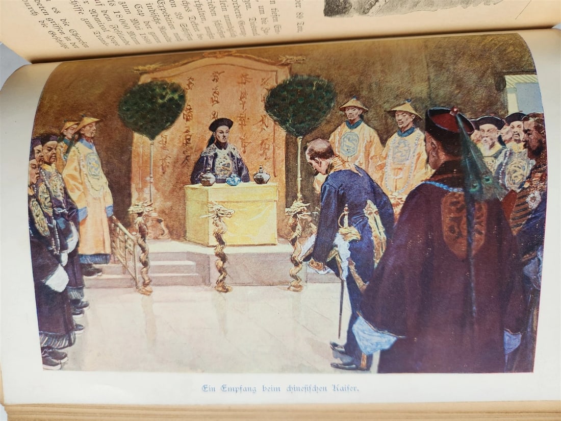 1903 CHINA LAND & PEOPLE by Dr. Emil Wilhelmy ILLUSTRATED in German ANTIQUE - 19