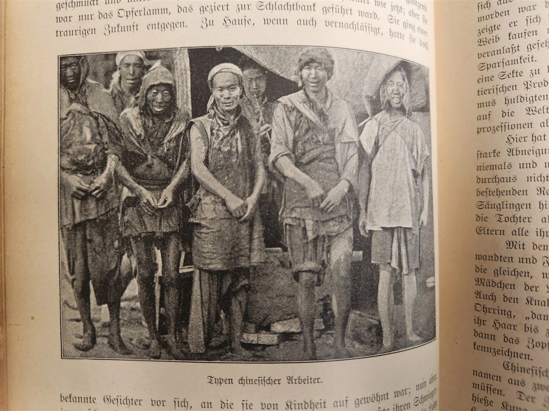 1903 CHINA LAND & PEOPLE by Dr. Emil Wilhelmy ILLUSTRATED in German ANTIQUE - 3