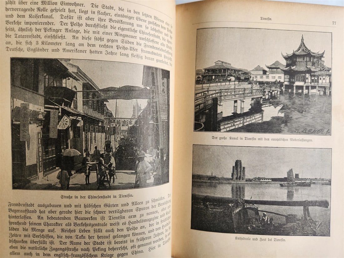 1903 CHINA LAND & PEOPLE by Dr. Emil Wilhelmy ILLUSTRATED in German ANTIQUE - 5
