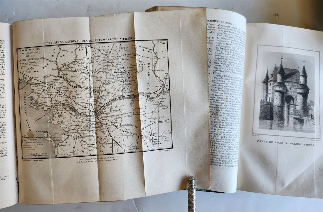 1838 PICTURESQUE FRANCE fully illustrated 6 volumes ANTIQUE - 5