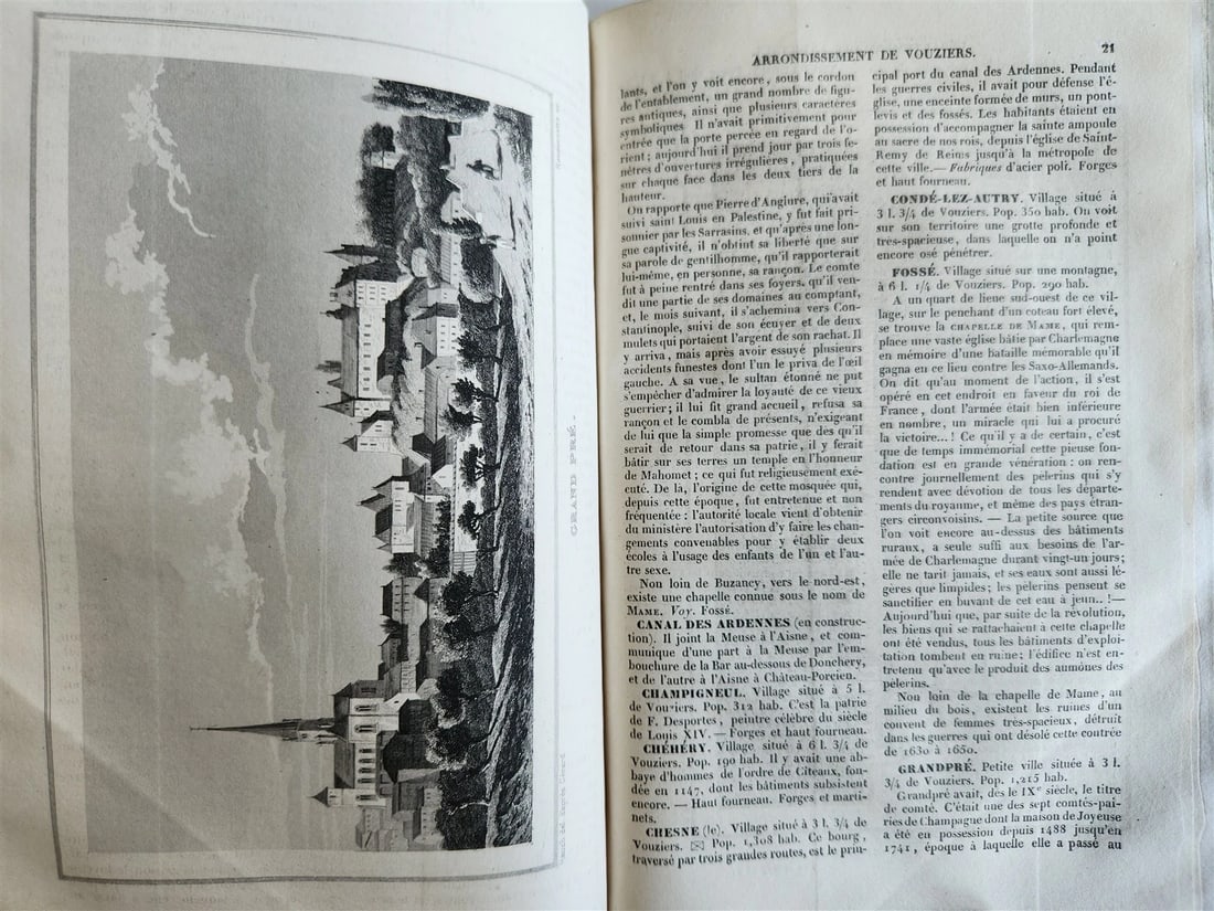 1838 PICTURESQUE FRANCE fully illustrated 6 volumes ANTIQUE - 6