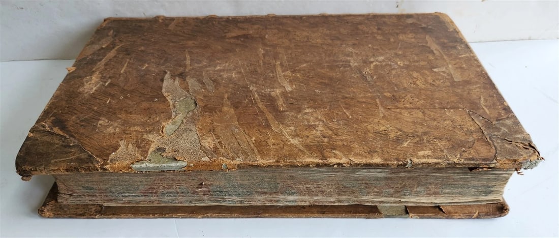 1854 ANTIPHONARIUM ROMANUM antique MASSIVE FOLIO 12.5 by 18.5" - 10