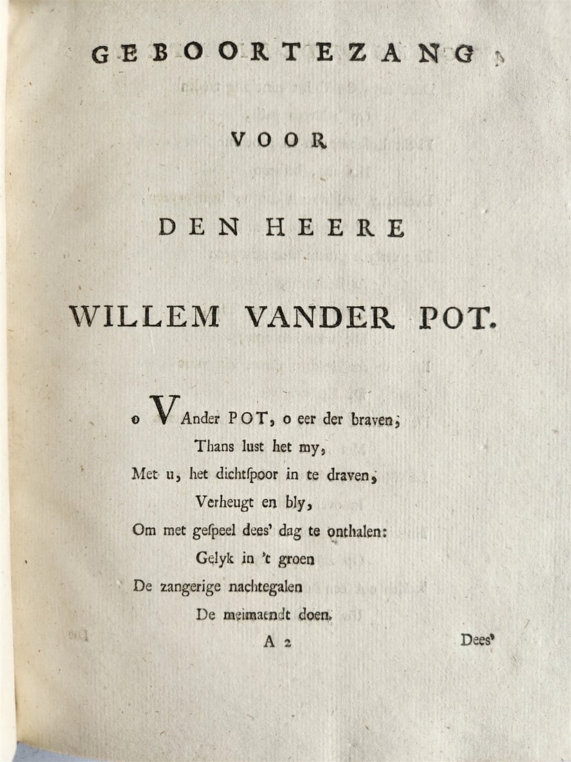 1753 DUTCH POETRY 3 VELLUM BOUND VOLUMES antique Nagelaten Gedichten - 15