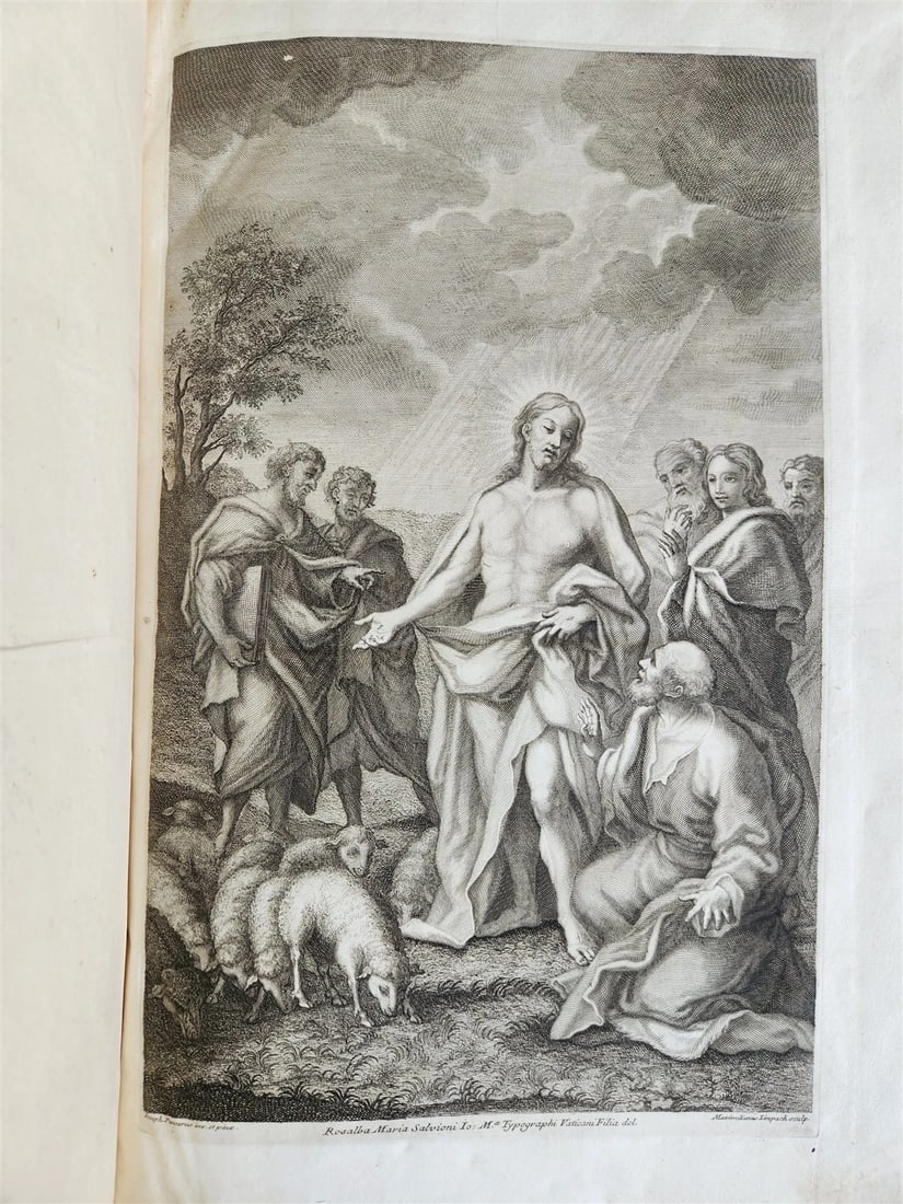 1728 LIVES of ROMAN POPES by Anastasius Bibliothecarius VELLUM FOLIO antique - 3
