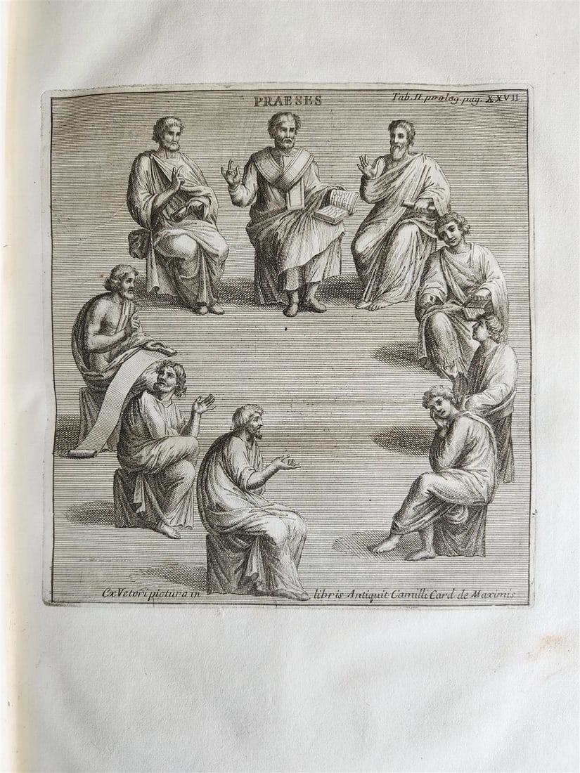 1728 LIVES of ROMAN POPES by Anastasius Bibliothecarius VELLUM FOLIO antique - 6