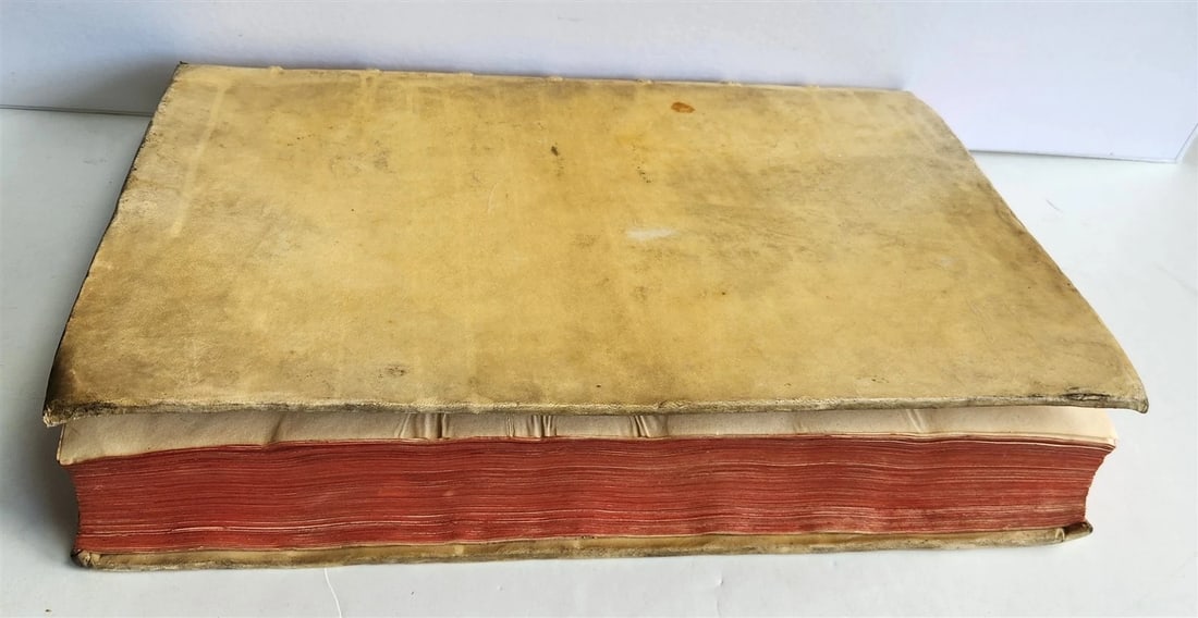 1728 LIVES of ROMAN POPES by Anastasius Bibliothecarius VELLUM FOLIO antique - 8