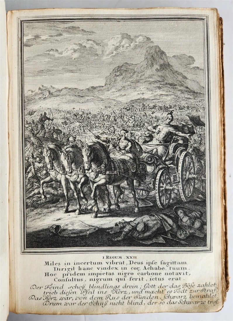 1712 BIBLE HISTORY antique ILLUSTRATED 158 ENGRAVINGS for OLD AND NEW TESTAMENT - 9
