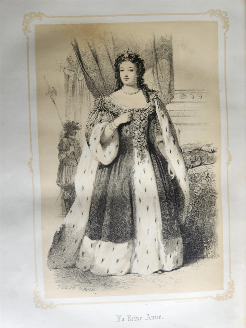 1851 QUEENS OF ENGLAND by by Madmoiselle A. Celliez ANTIQUE illustrated - 10