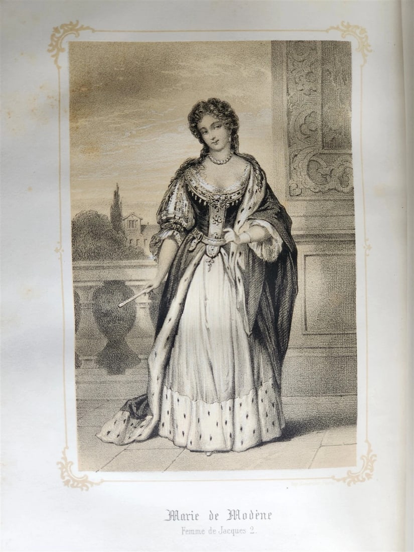 1851 QUEENS OF ENGLAND by by Madmoiselle A. Celliez ANTIQUE illustrated - 11