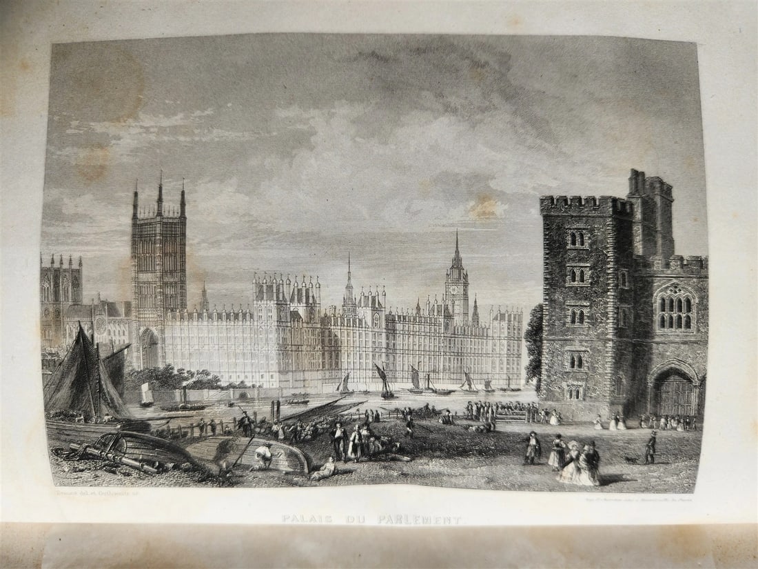 1859 PICTURESQUE ENGLAND SCOTLAND & IRELAND ANTIQUE illustrated IN FRENCH - 3