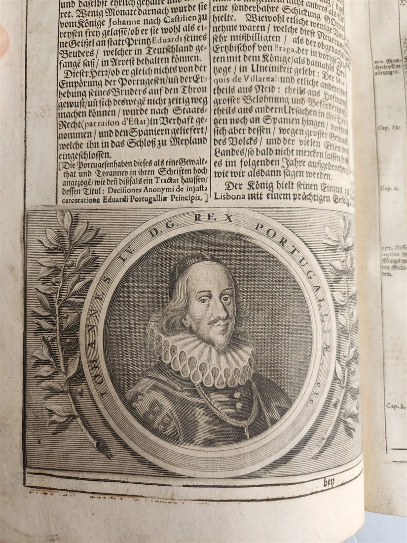 1701 WORLD'S HISTORY in GERMAN ILLUSTRATED antique VELLUM BOUND FOLIO - 8