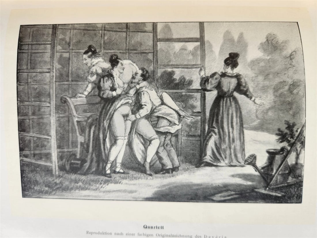 1910 FRENCH EROTICA in GERMAN ILLUSTRATED 2 VOLUMES antique RARE LTD EDITION - 11