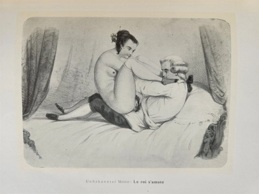1910 FRENCH EROTICA in GERMAN ILLUSTRATED 2 VOLUMES antique RARE LTD EDITION - 13