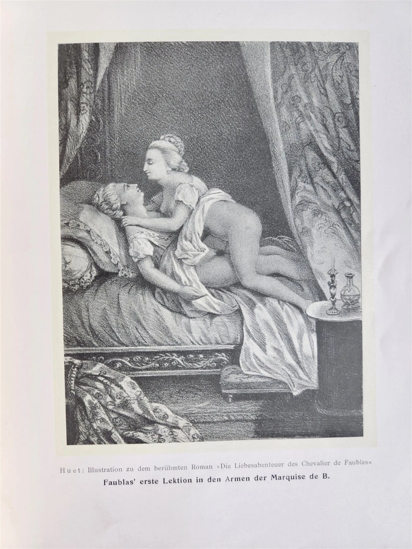 1910 FRENCH EROTICA in GERMAN ILLUSTRATED 2 VOLUMES antique RARE LTD EDITION - 16