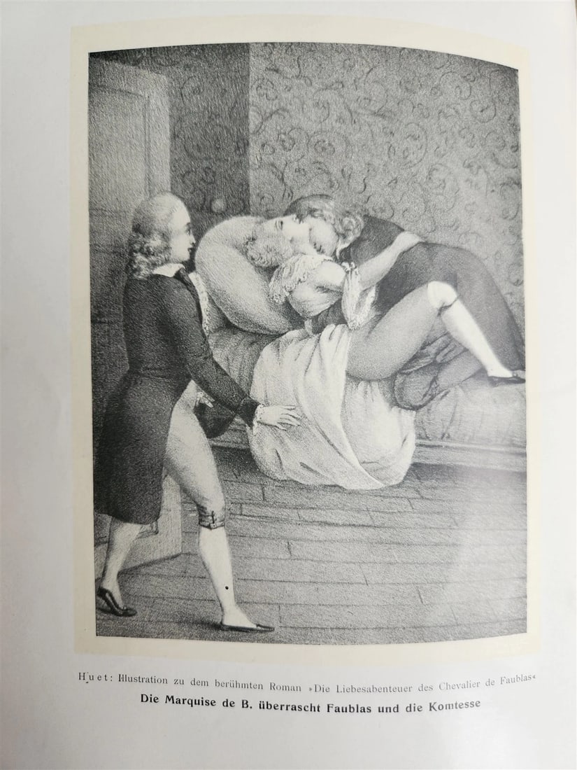1910 FRENCH EROTICA in GERMAN ILLUSTRATED 2 VOLUMES antique RARE LTD EDITION - 17