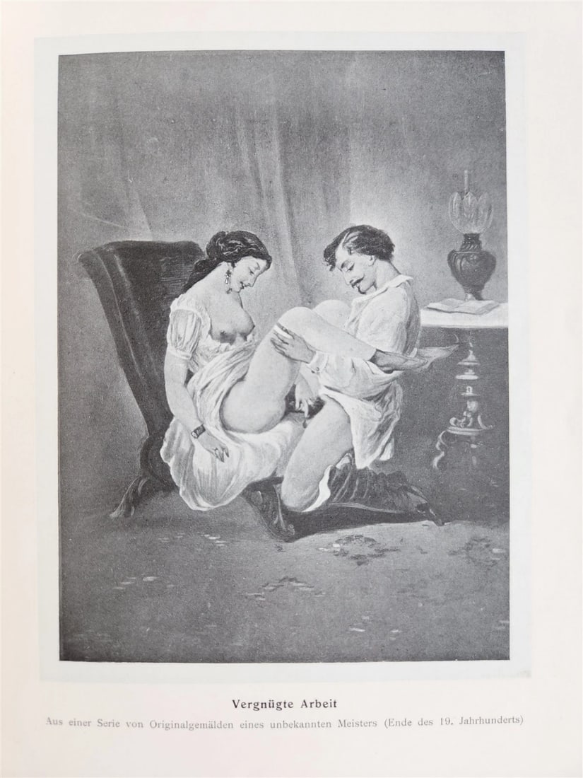 1910 FRENCH EROTICA in GERMAN ILLUSTRATED 2 VOLUMES antique RARE LTD EDITION - 20