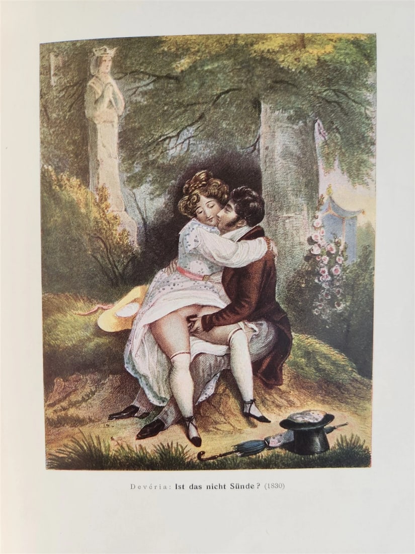 1910 FRENCH EROTICA in GERMAN ILLUSTRATED 2 VOLUMES antique RARE LTD EDITION - 5