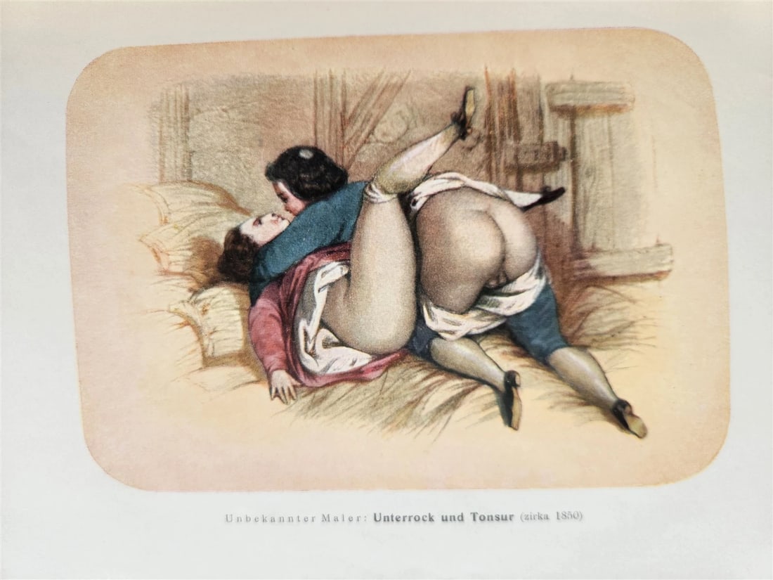 1910 FRENCH EROTICA in GERMAN ILLUSTRATED 2 VOLUMES antique RARE LTD EDITION - 7