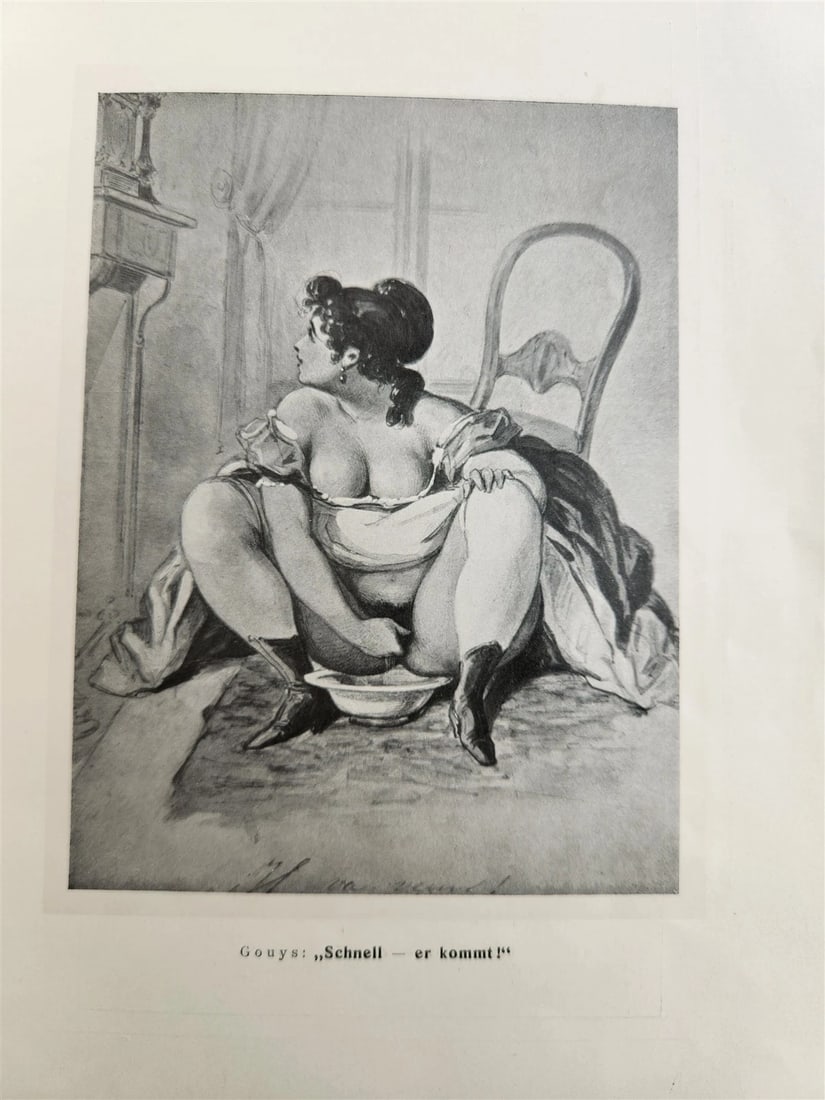 1910 FRENCH EROTICA in GERMAN ILLUSTRATED 2 VOLUMES antique RARE LTD EDITION - 8