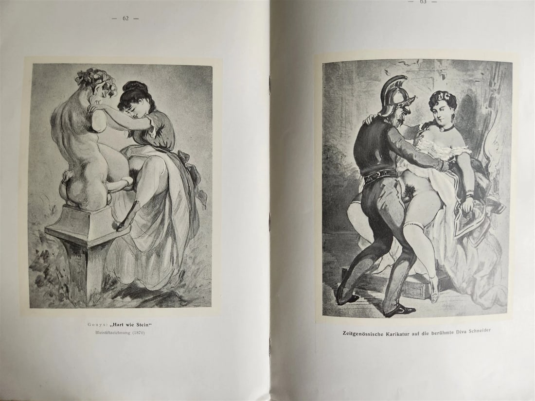 1910 FRENCH EROTICA in GERMAN ILLUSTRATED 2 VOLUMES antique RARE LTD EDITION - 9