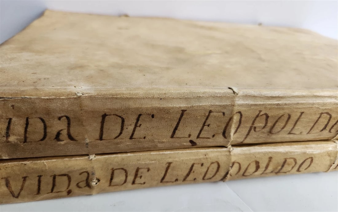 1734 ILLUSTRATED HISTORY of LEOPOLD I antique 2 FOLIO VOLUMES in SPANISH - 8