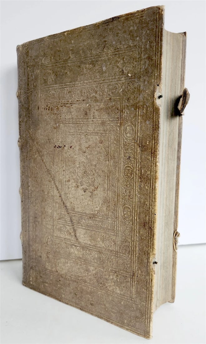 1730 SERMONS Montifontanus antique PIGSKIN BOUND FOLIO Spiritual Childrens Play - 3