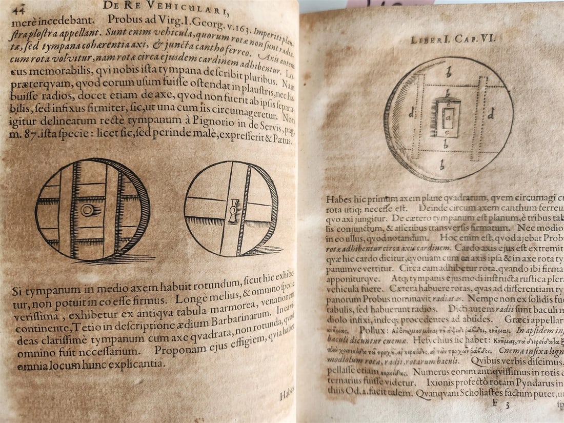 1671 TREATISE Treatise on the TRANSPORT of ANTIQUITY antique ILLUSTRATED vellum - 13
