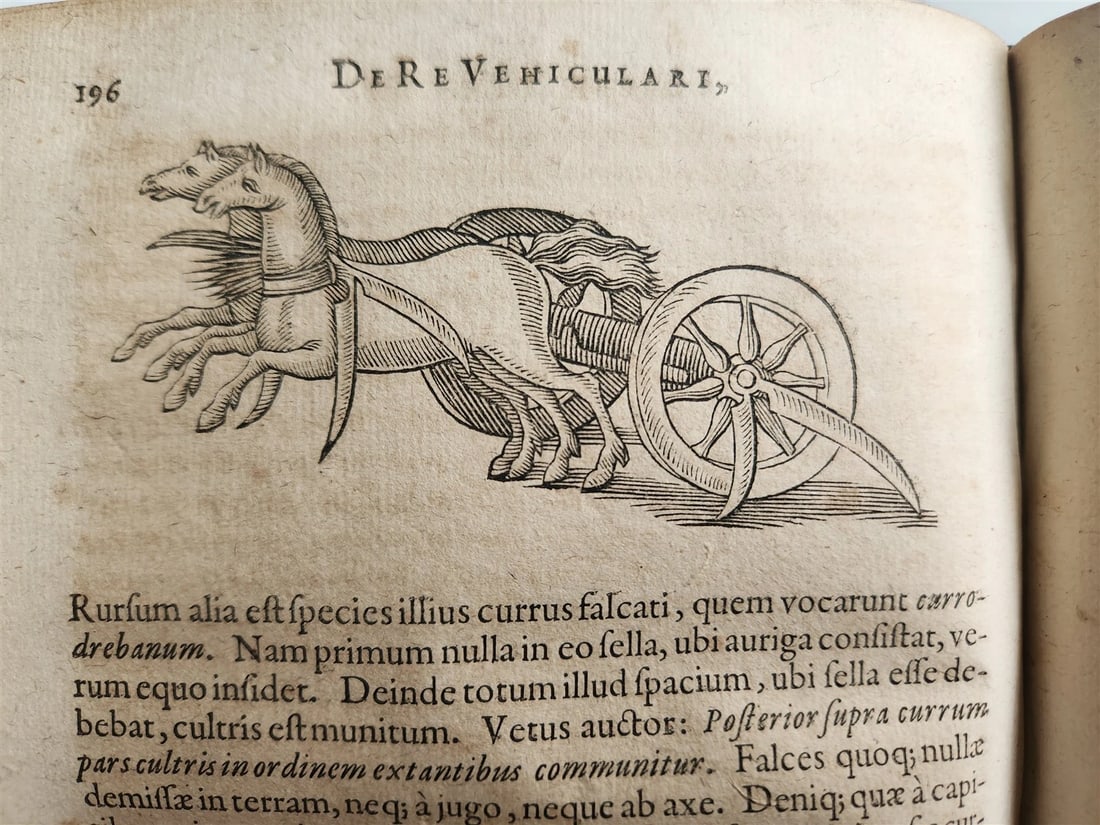 1671 TREATISE Treatise on the TRANSPORT of ANTIQUITY antique ILLUSTRATED vellum - 17