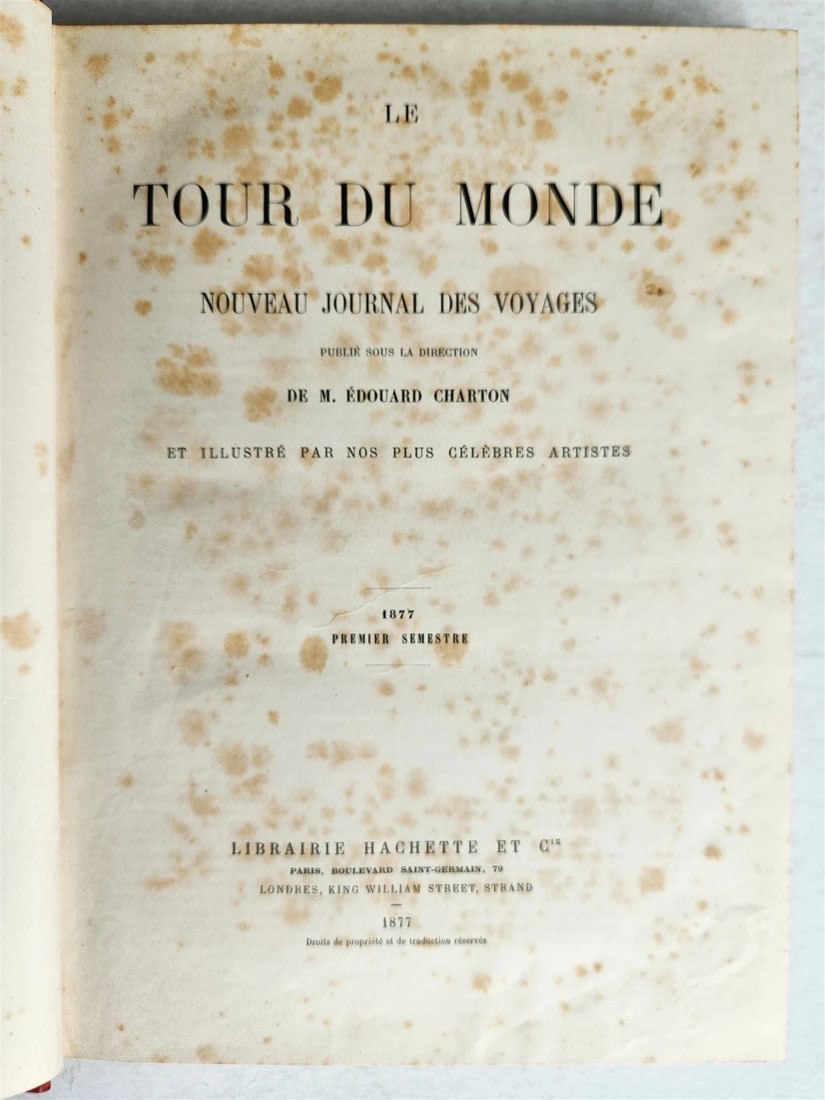 1877 HISTORY of VOYAGES ILLUSTRATED antique AFRICA JAPAN PERU RUSSIA NORTH POLE - 3