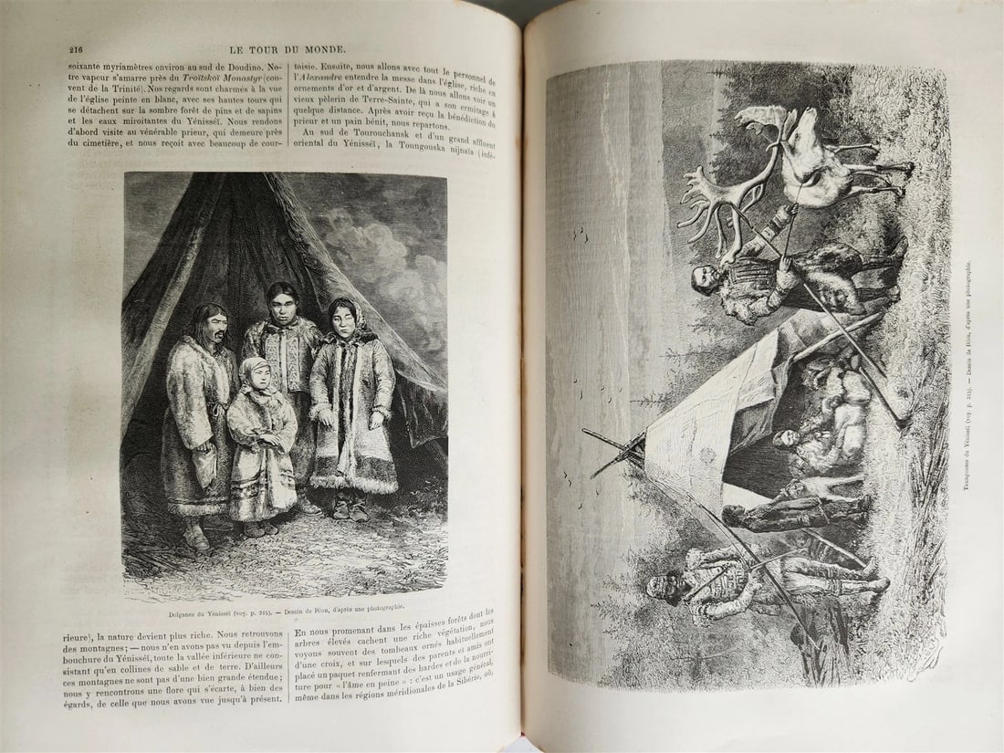 1877 HISTORY of VOYAGES ILLUSTRATED antique AFRICA JAPAN PERU RUSSIA NORTH POLE - 7