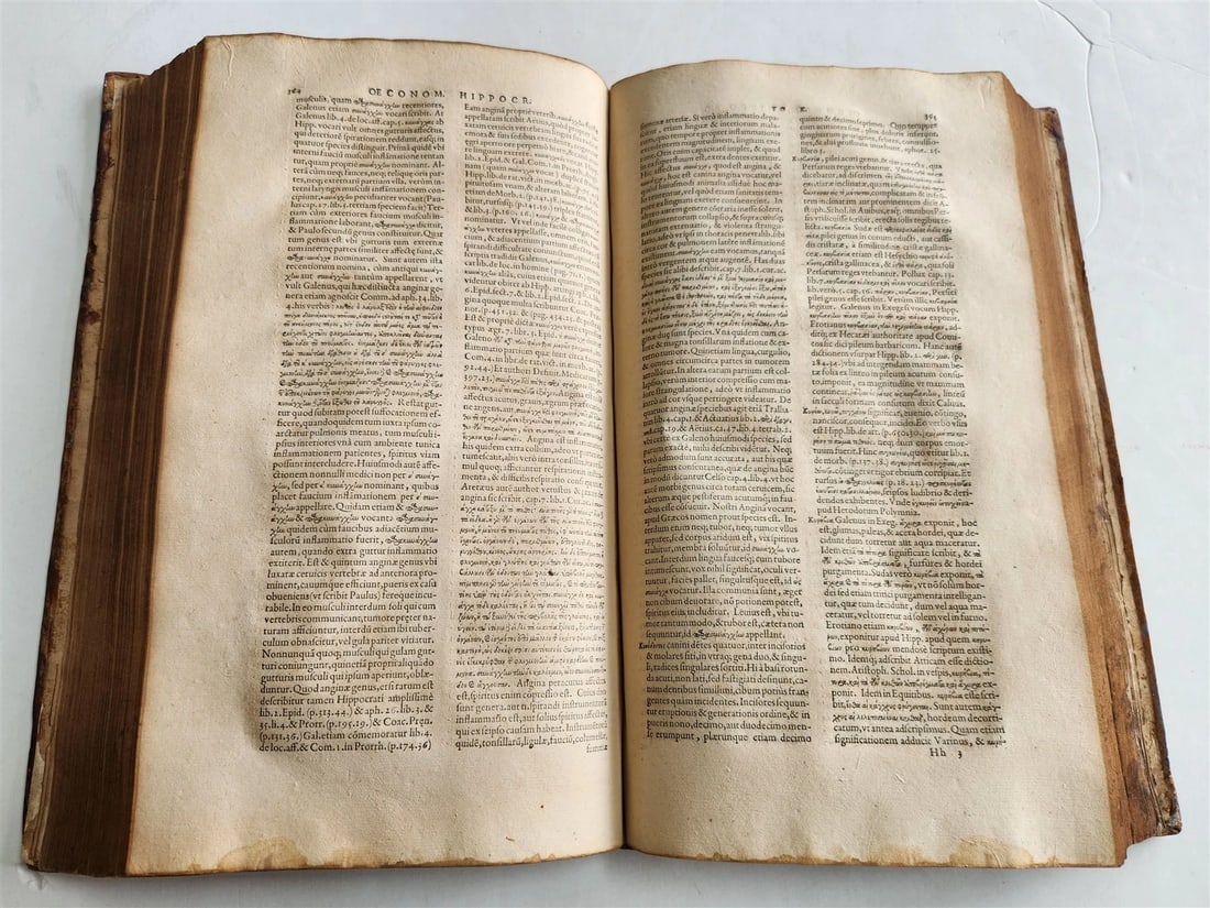 1588 Oeconomia Hippocratis antique MEDICAL 16th CENTURY - 10