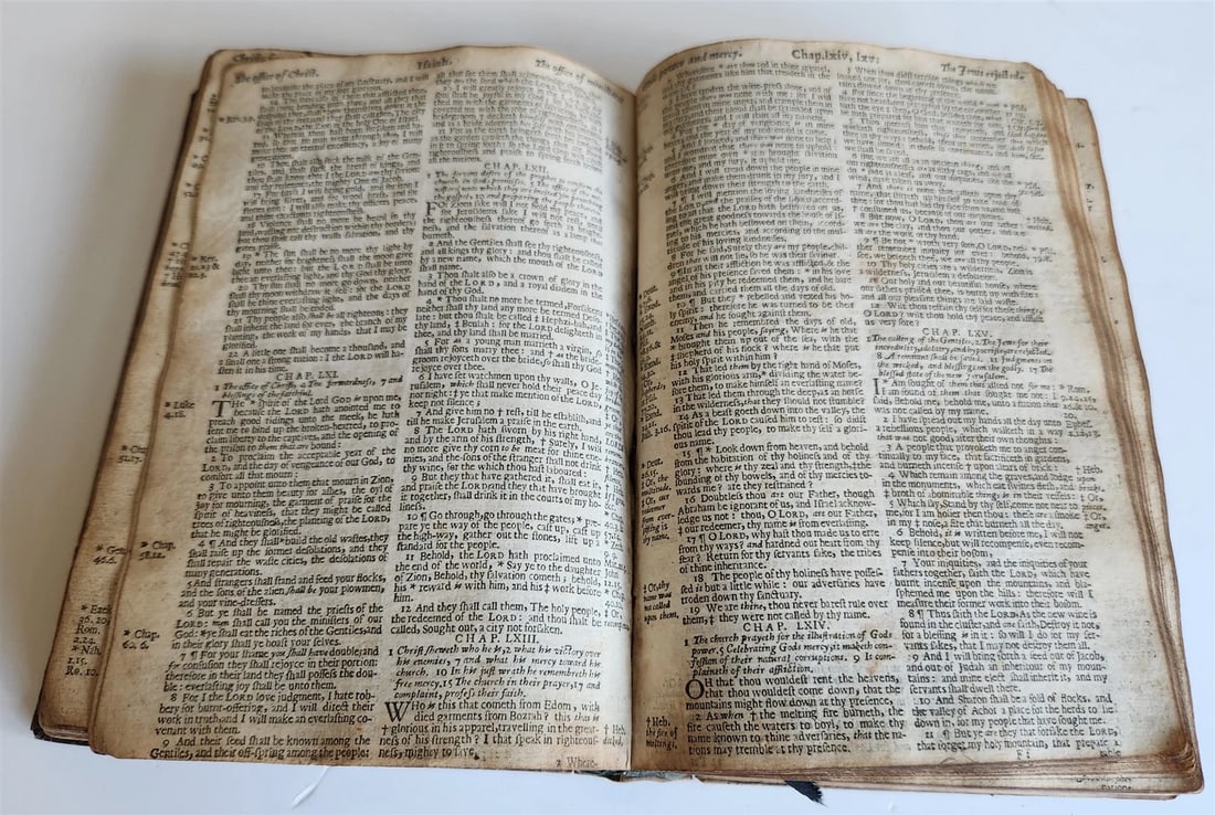 1669 BIBLE in ENGLISH by JOHN BILL & CHRISTOPHER BARKER antique King James - 10