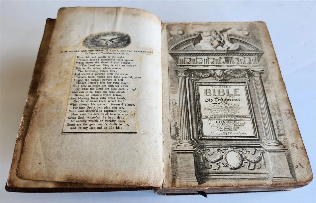 1669 BIBLE in ENGLISH by JOHN BILL & CHRISTOPHER BARKER antique King James - 3