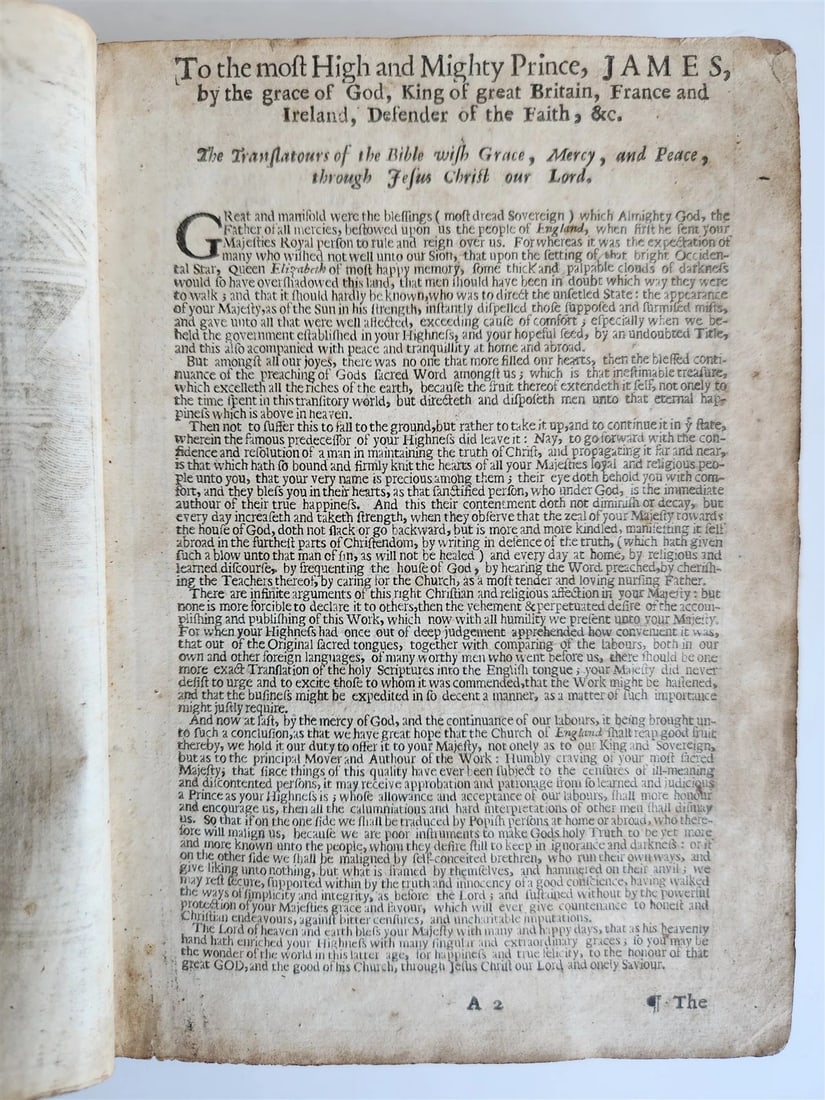1669 BIBLE in ENGLISH by JOHN BILL & CHRISTOPHER BARKER antique King James - 5