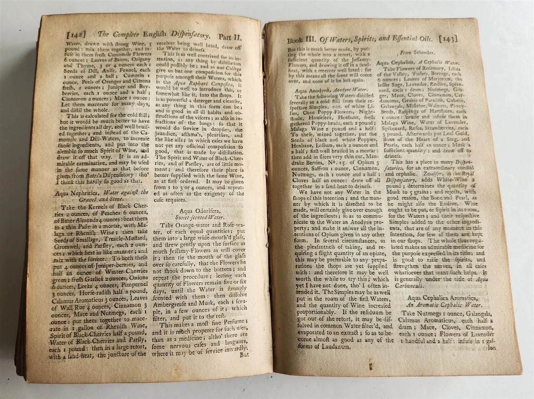 1749 Pharmacopoeia Complete English Dispensatory ANTIQUE by John Quincy - 5