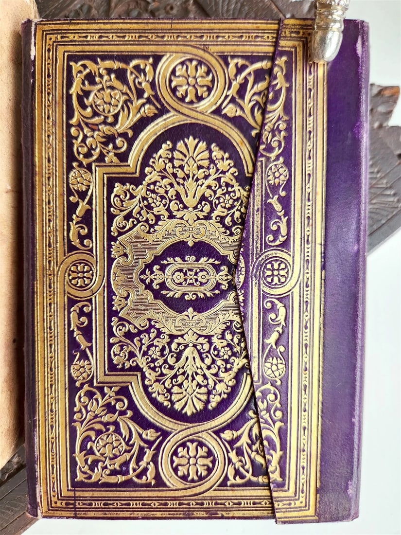 1900 OTTOMAN KORAN antique QURAN Turkish w/ WOODEN STAND & GILT SLIP CASE - 10