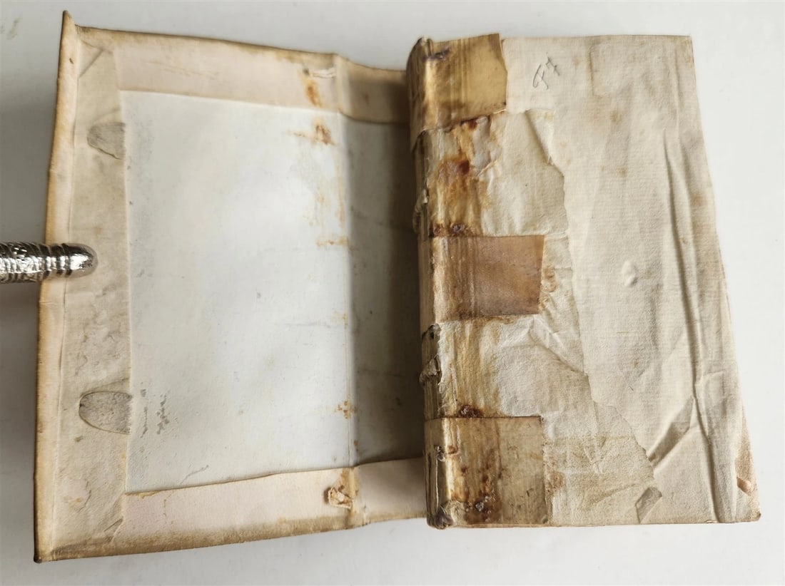 1600 De Universa Historia Dominicae Passionis antique 16th CENTURY vellum bound - 4