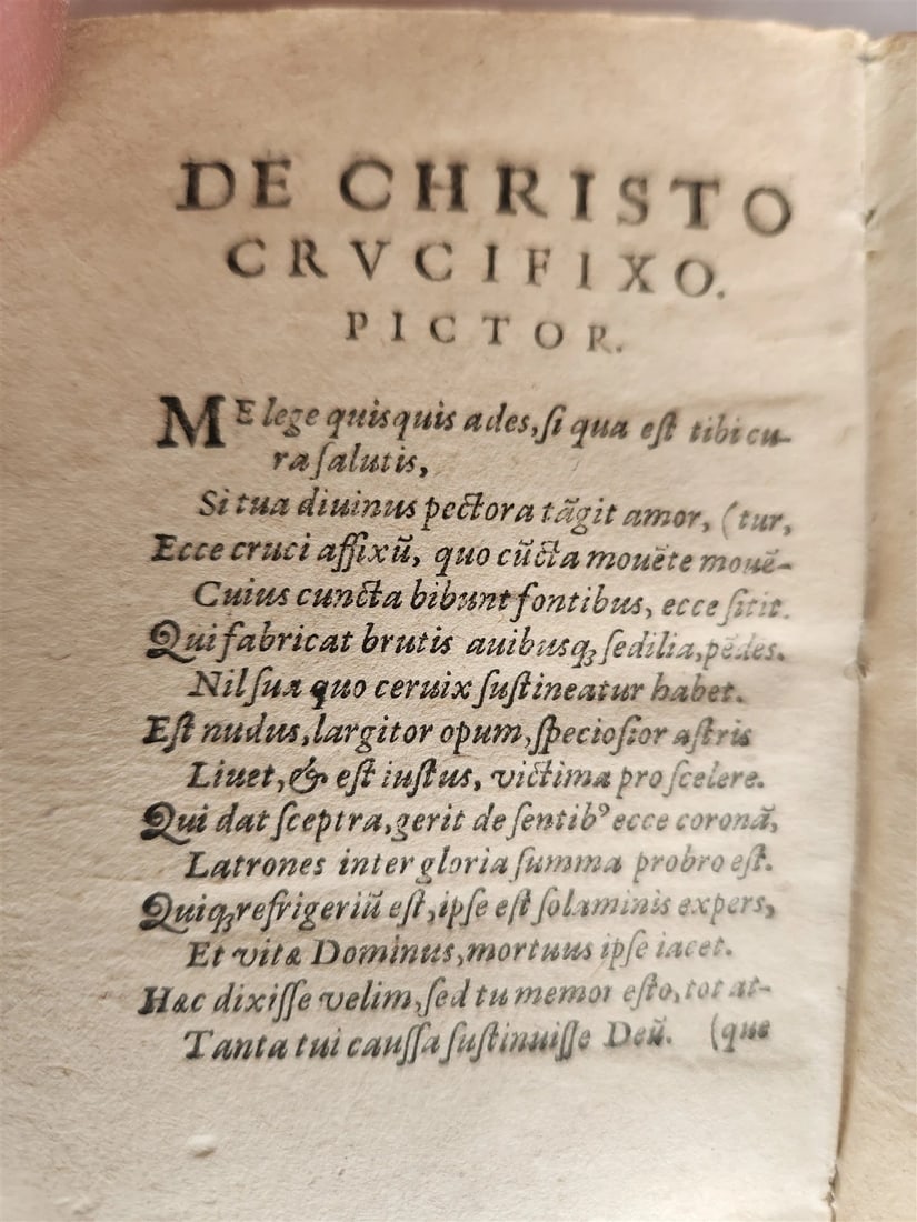 1600 De Universa Historia Dominicae Passionis antique 16th CENTURY vellum bound - 7