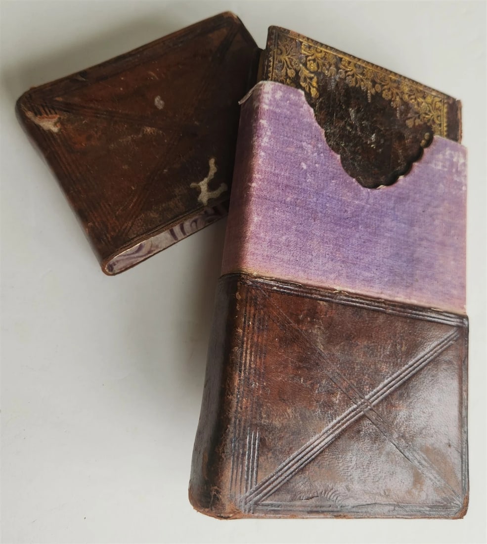 1790s MANUSCRIPT PRAYER BOOK in GERMAN antique 18th CENTURY w/ SLIPCASE - 10