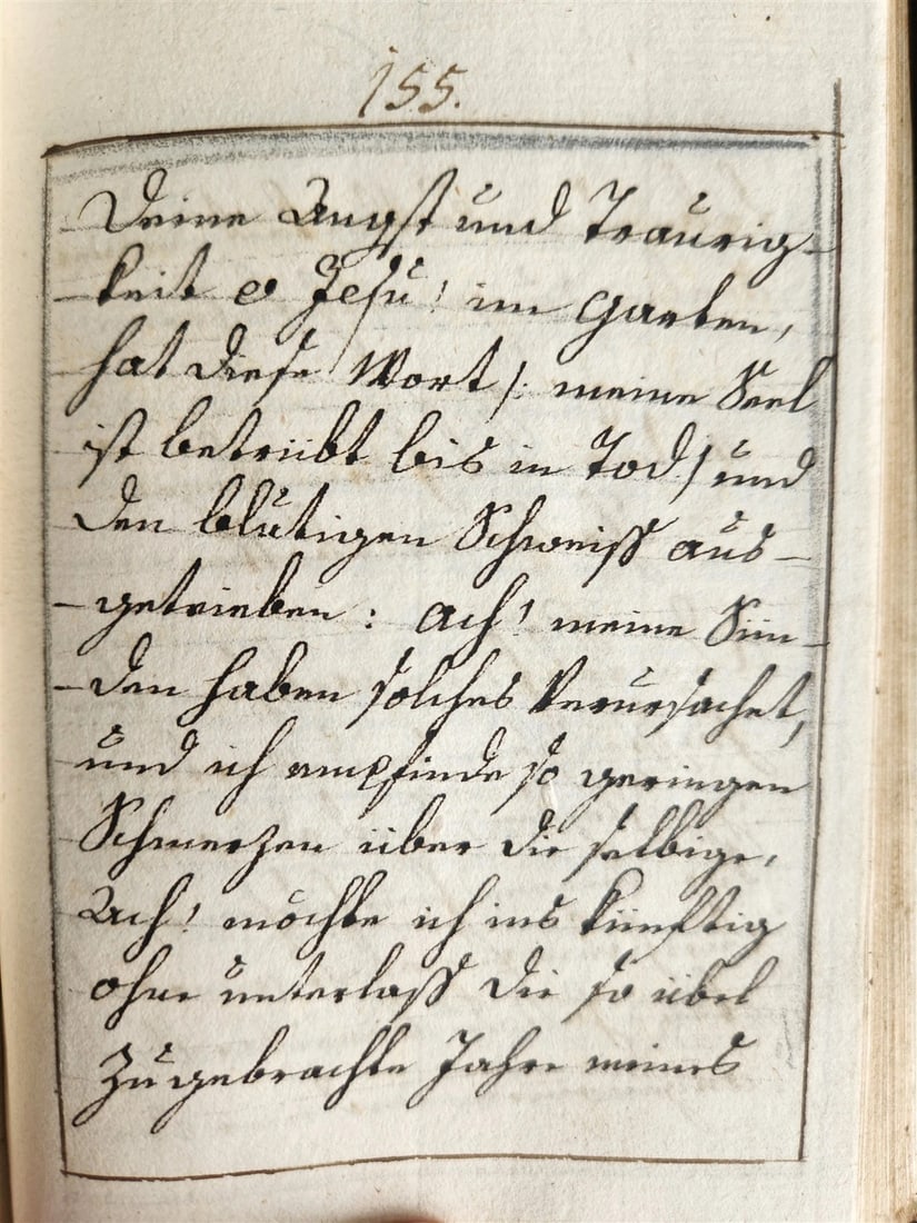 1790s MANUSCRIPT PRAYER BOOK in GERMAN antique 18th CENTURY w/ SLIPCASE - 5