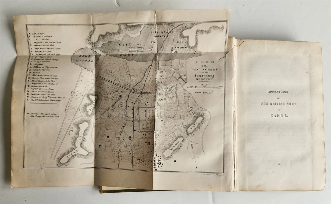 1843 MILITARY OPERATIONS at CABUL antique Journal of Imprisonment in Afghanistan - 6