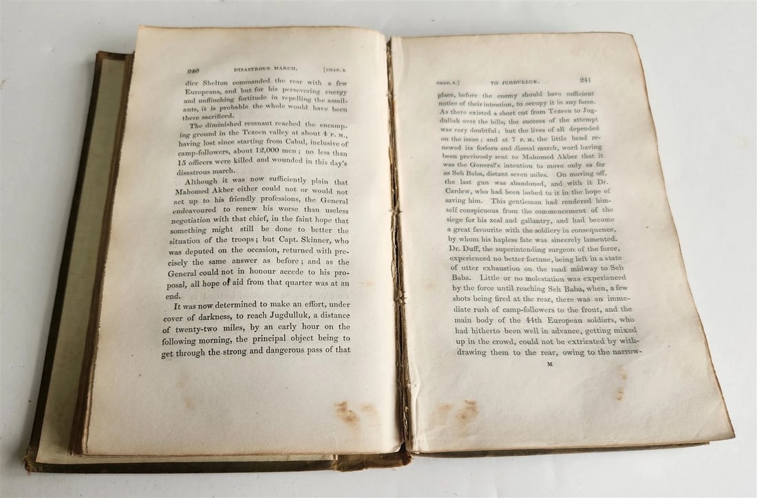 1843 MILITARY OPERATIONS at CABUL antique Journal of Imprisonment in Afghanistan - 7