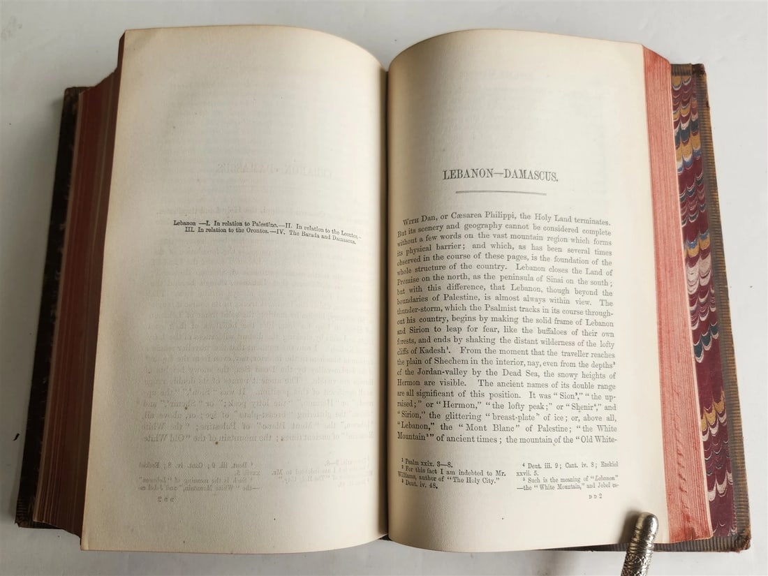 1862 SINAI & PALESTINE in CONNECTION w/ THEIR HISTORY antique ILLUSTRATED w/MAPS - 12